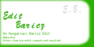 edit baricz business card